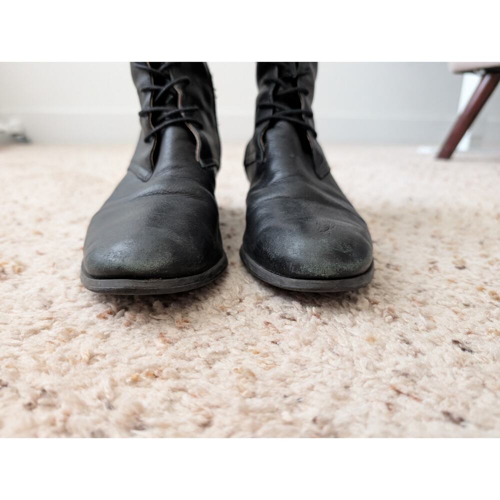 Corso Como black leather lace up boots View 3